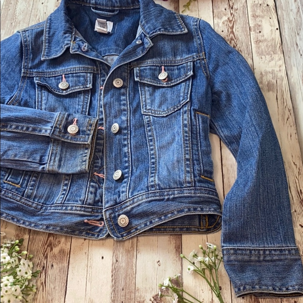Gap jean jacket for girls size medium - Picture 4 of 5